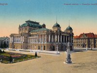 Sveučilišni trg (današnji Trg Republike Hrvatske), Hrvatsko narodno kazalište oko 1905.-1910. godine